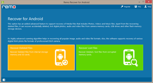 How to Recover Deleted Apps on Samsung Tablet - Main Screen